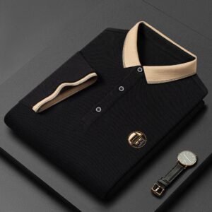 Men's Polos T-shirt Straight Lapel Short Sleeve Business Fashion Daily Wear