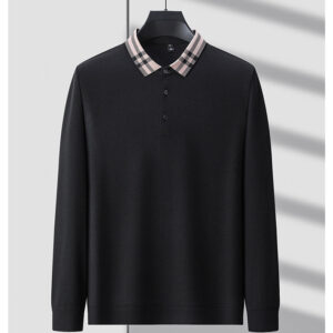 High quality long sleeve men's polo t shirt || flip collar || comfortable || casual