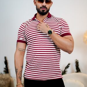 Signature Striped Polo T Shirt - Premium Style