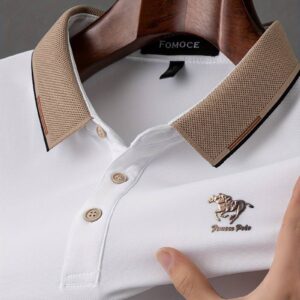 High Quality Puff Printing Men's Polo T Shirt